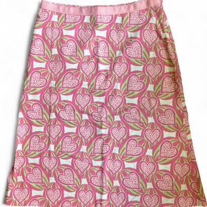 Vintage y2k Govango heart skirt with animal print size 4 fun quirky colorful
